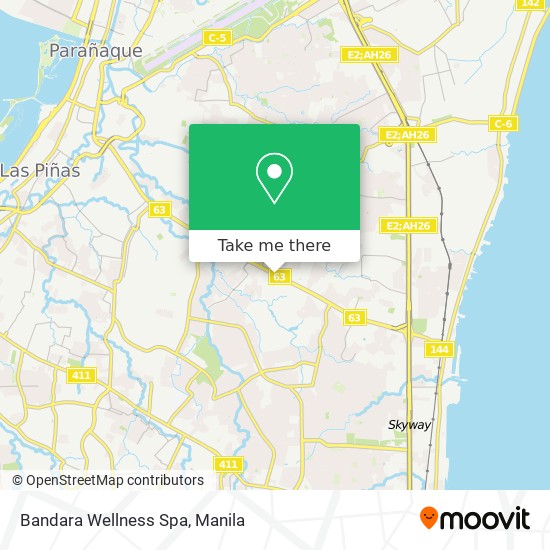 Bandara Wellness Spa map