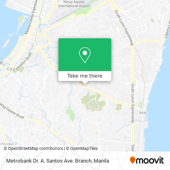 Metrobank Dr. A. Santos Ave. Branch map