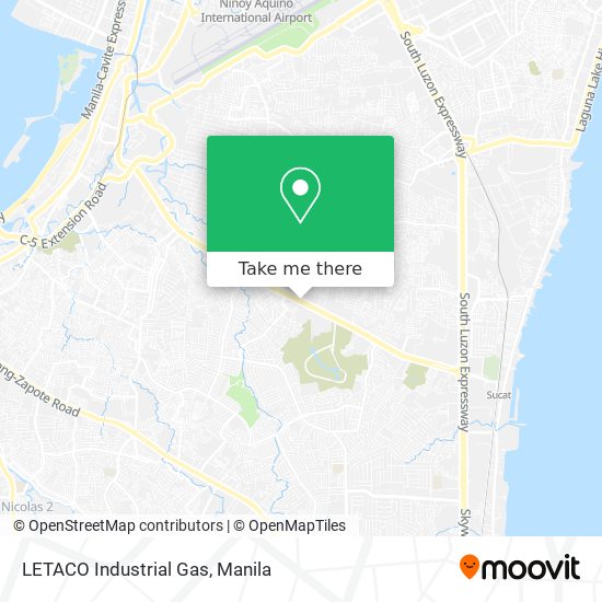 LETACO Industrial Gas map