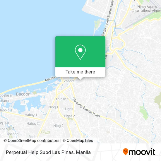 Perpetual Help Subd Las Pinas map