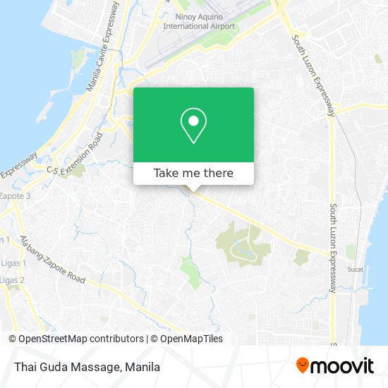 Thai Guda Massage map