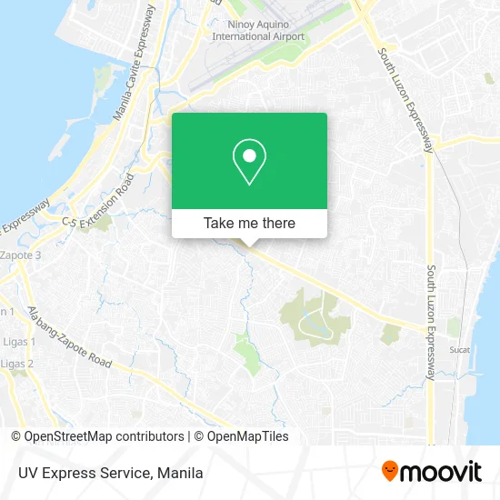 UV Express Service map