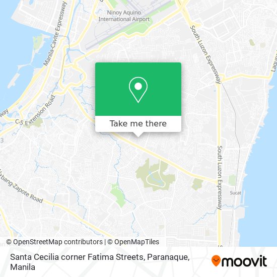 Santa Cecilia corner Fatima Streets, Paranaque map