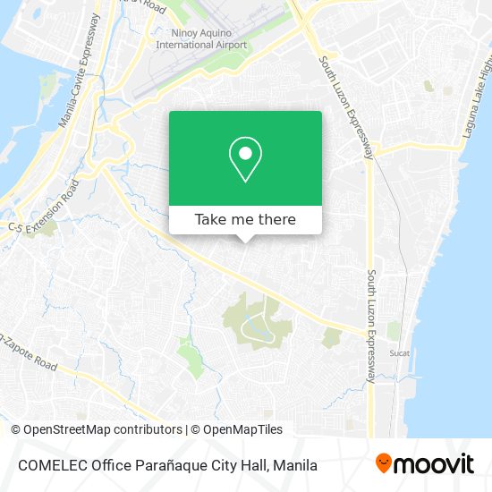 COMELEC Office Parañaque City Hall map