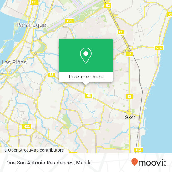 One San Antonio Residences map