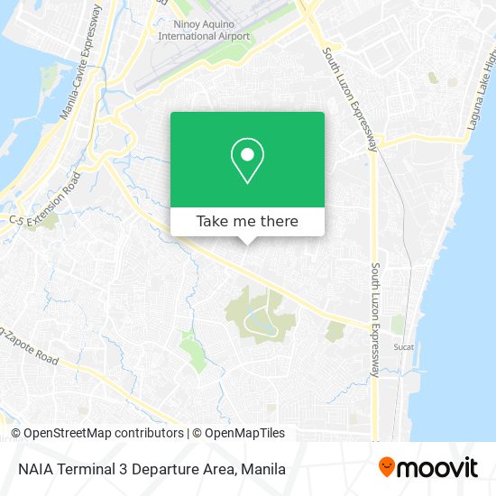NAIA Terminal 3 Departure Area map