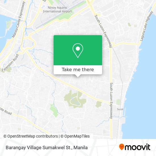 Barangay Village Sumakwel St. map