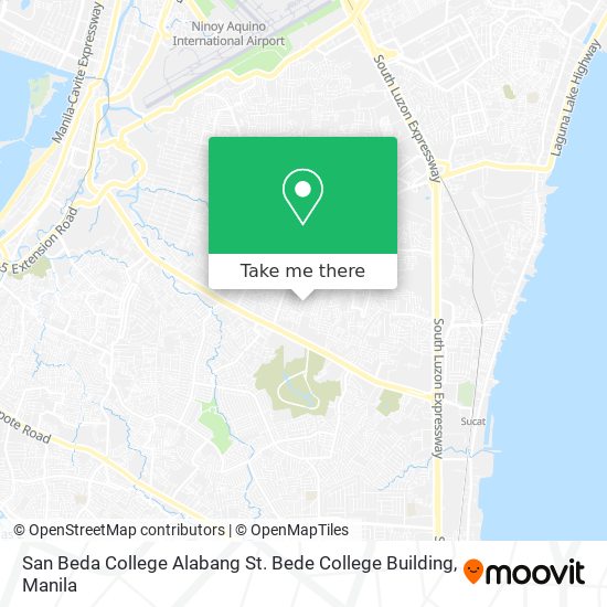 San Beda College Alabang St. Bede College Building map