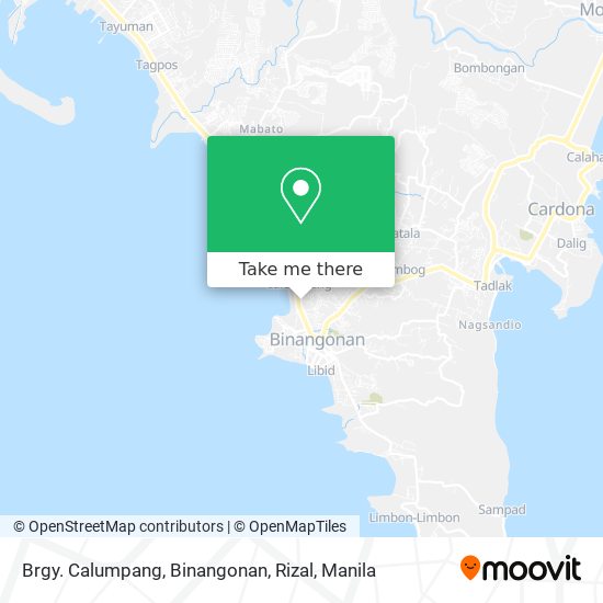 Brgy. Calumpang, Binangonan, Rizal map