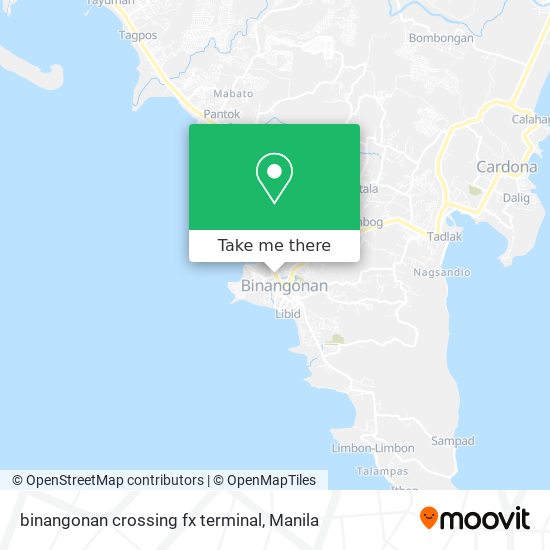 binangonan crossing fx terminal map