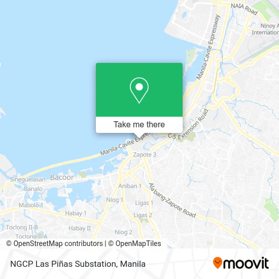NGCP Las Piñas Substation map