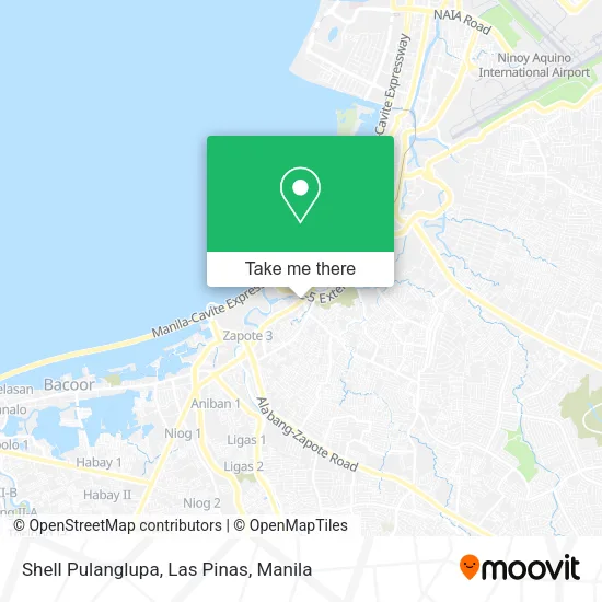 Shell Pulanglupa, Las Pinas map
