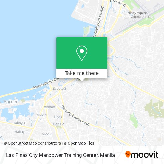 Las Pinas City Manpower Training Center map