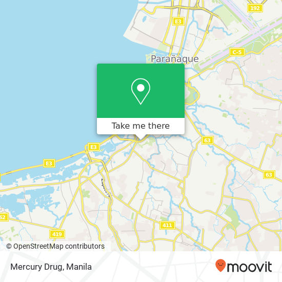 Mercury Drug map