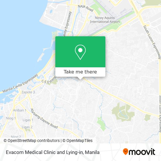 Evacom Medical Clinic and Lying-in map