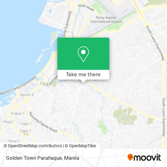 Golden Town Parañaque map