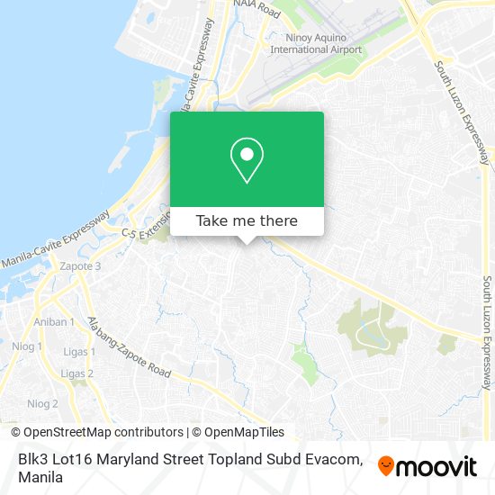 Blk3 Lot16 Maryland Street Topland Subd Evacom map