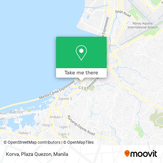 Korva, Plaza Quezon map