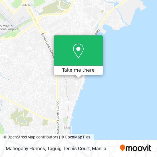 Mahogany Homes, Taguig Tennis Court map