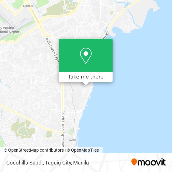 Cocohills Subd., Taguig City map