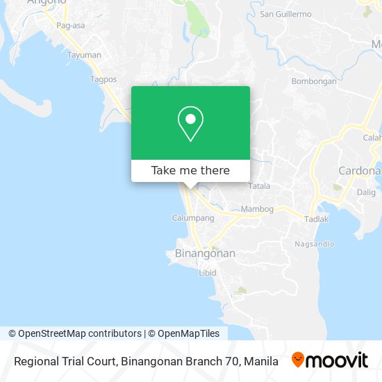 Regional Trial Court, Binangonan Branch 70 map