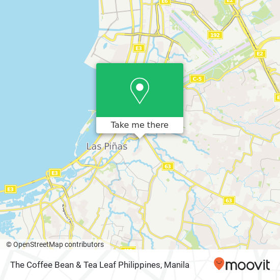 The Coffee Bean & Tea Leaf Philippines map