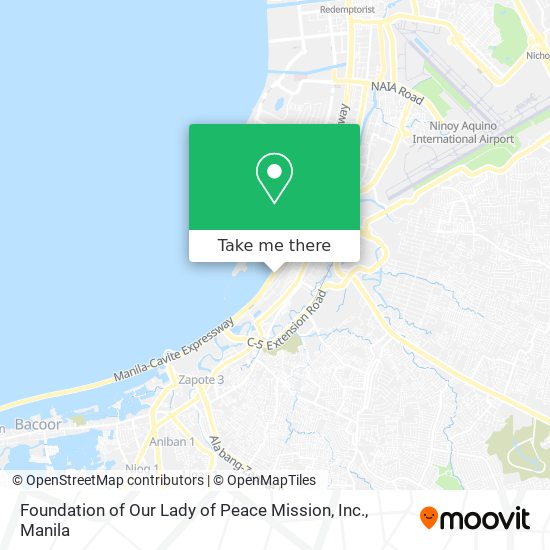 Foundation of Our Lady of Peace Mission, Inc. map