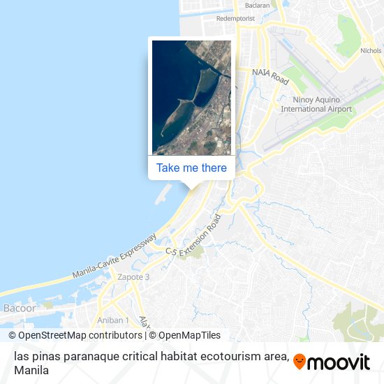 las pinas paranaque critical habitat ecotourism area map