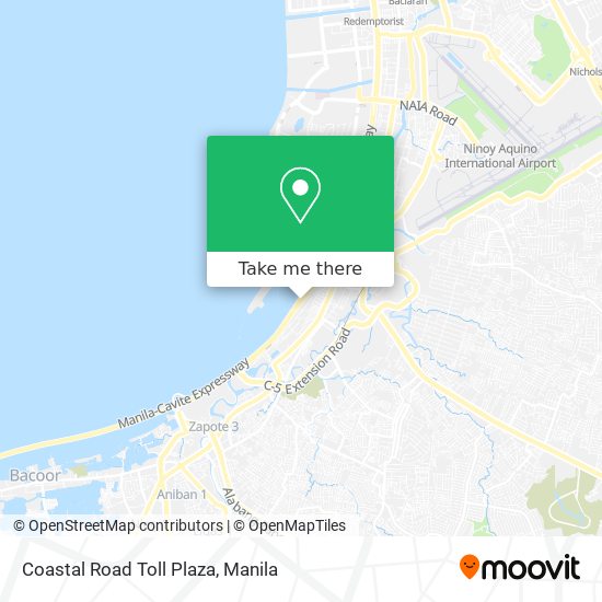 Coastal Road Toll Plaza map