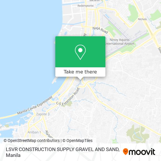 LSVR CONSTRUCTION SUPPLY GRAVEL AND SAND map