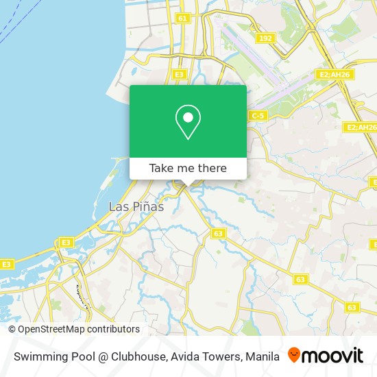 Swimming Pool @ Clubhouse, Avida Towers map