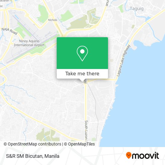 S&R SM Bicutan map