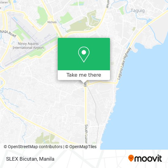 SLEX Bicutan map