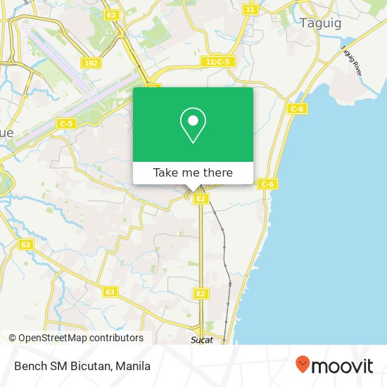 Bench SM Bicutan map