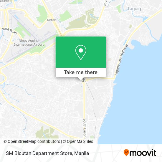 SM Bicutan Department Store map