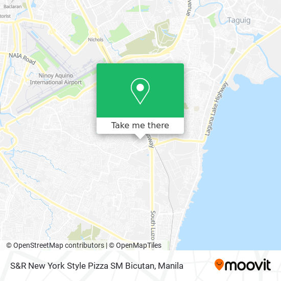 S&R New York Style Pizza SM Bicutan map