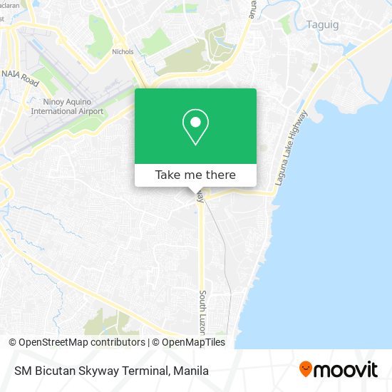SM Bicutan Skyway Terminal map