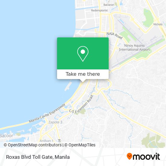 Roxas Blvd Toll Gate map