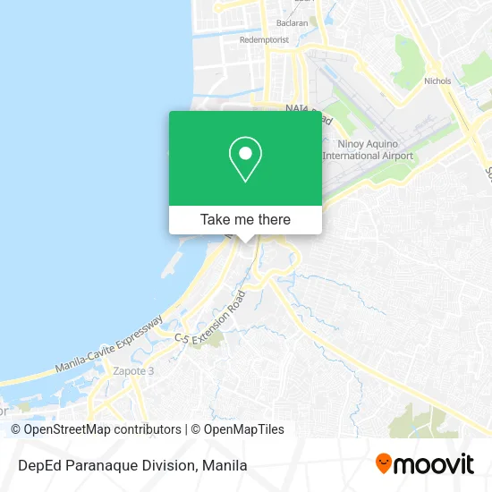 DepEd Paranaque Division map