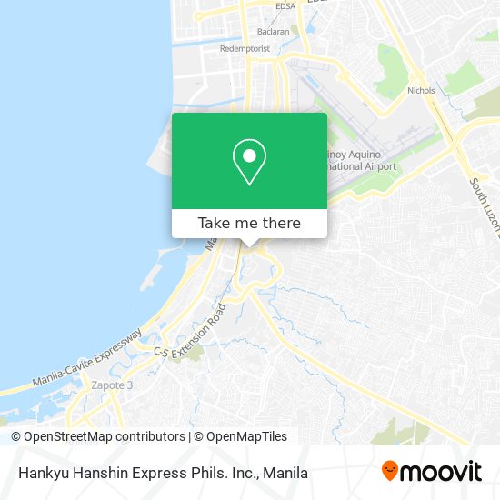 Hankyu Hanshin Express Phils. Inc. map