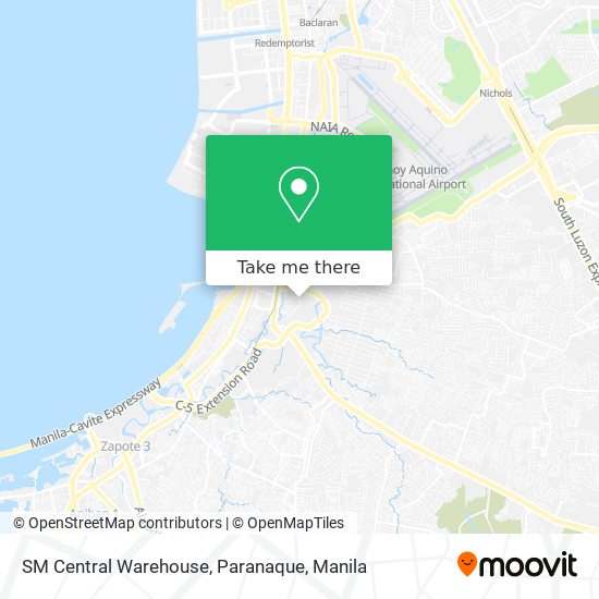 SM Central Warehouse, Paranaque map