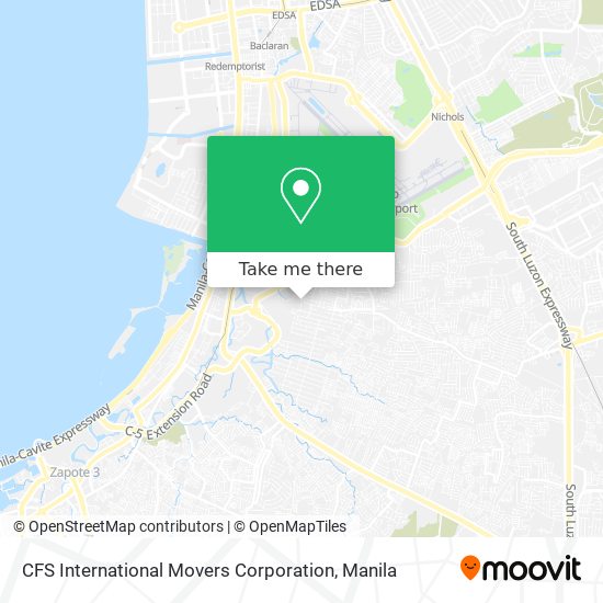 CFS International Movers Corporation map