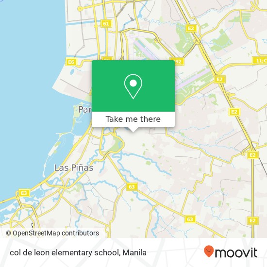 col de leon elementary school map