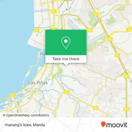 manang's isaw map