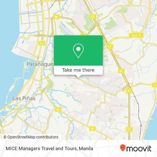 MICE Managers Travel and Tours map