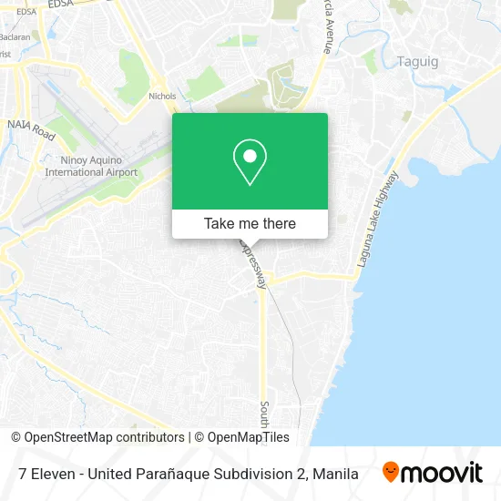 7 Eleven - United Parañaque Subdivision 2 map