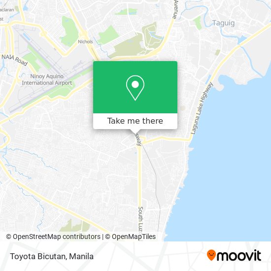 Toyota Bicutan map