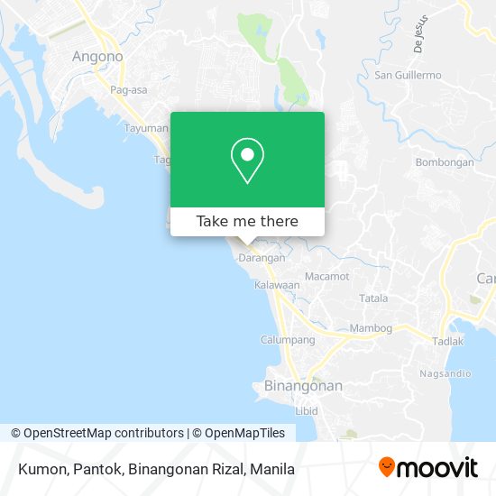 Kumon, Pantok, Binangonan Rizal map