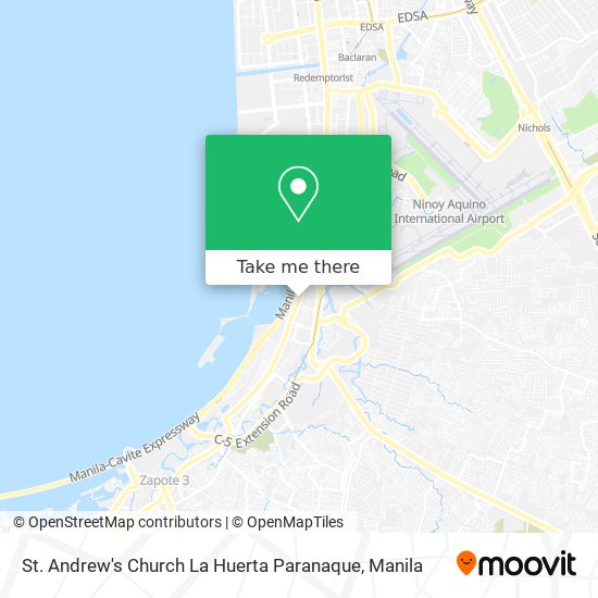 St. Andrew's Church La Huerta Paranaque map