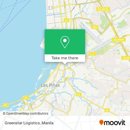 Greenstar Logistics map
